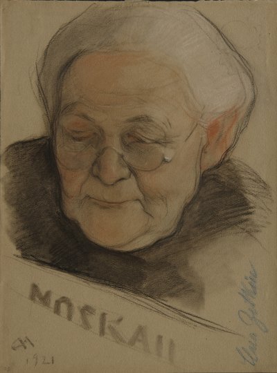 Portræt af Clara Zetkin 1857-1933, 1921 af Nikolai Andreevich Andreev