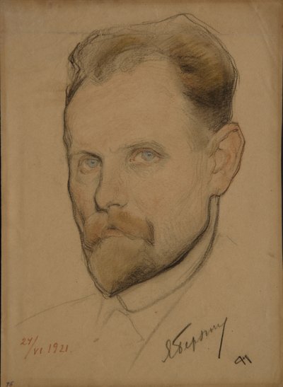 Portræt af Jan Berzin 1889-1938, 1921 af Nikolai Andreevich Andreev