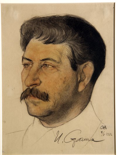 Portræt af Joseph Stalin af Nikolai Andreevich Andreev