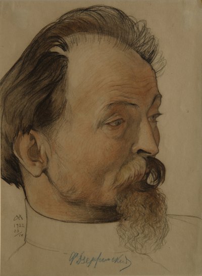 Portræt af politikeren Felix E. Dzerzhinsky 1877-1926, formanden for Cheka, 1922 af Nikolai Andreevich Andreev