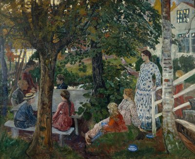 Fødselsdag i haven af Nikolai Astrup