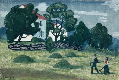 Hjemme fra arbejde af Nikolai Astrup