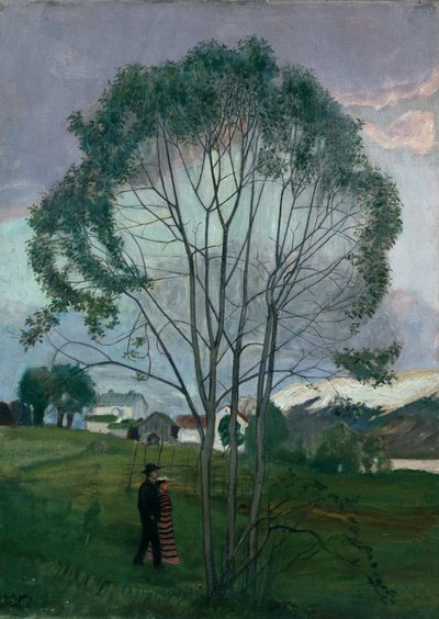 Juninat og segetræ af Nikolai Astrup