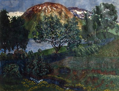 juni nat i haven af Nikolai Astrup