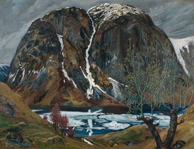 Tø forår under bakken af Nikolai Astrup