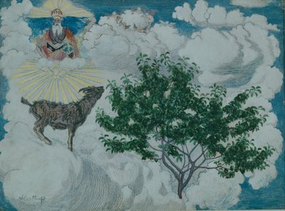 Geden der kom til himlen (olie på lærred) af Nikolai Astrup
