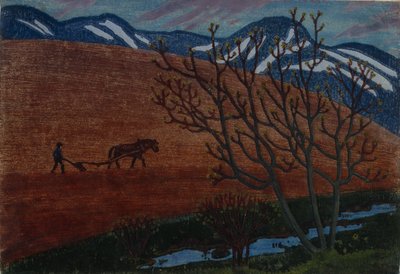 Plovmanden (olie på lærred) af Nikolai Astrup