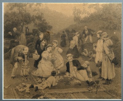 Godsejer Tea Party af Nikolai Dmitrievich Dmitriev Orenburgsky
