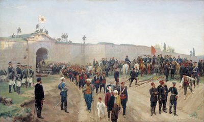 Tyrkisk kapitulation ved Nikopol den 4. juni 1877