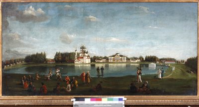 Livet af Ostankino Estate og Podklyuchnikov, Nikolai Ivanovich (1813-1877). Olie på lærred af Nikolai Ivanov Podklutchnikov