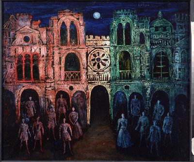 Scenografi til stykket Romeo et Juliette af William Shakespeare, 2002 (tegning) af Nikolai Konstantinovich Agafonov