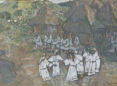 Cirkeldans, begyndelsen af 1900-tallet af Nikolai Konstantinowitsch Roerich
