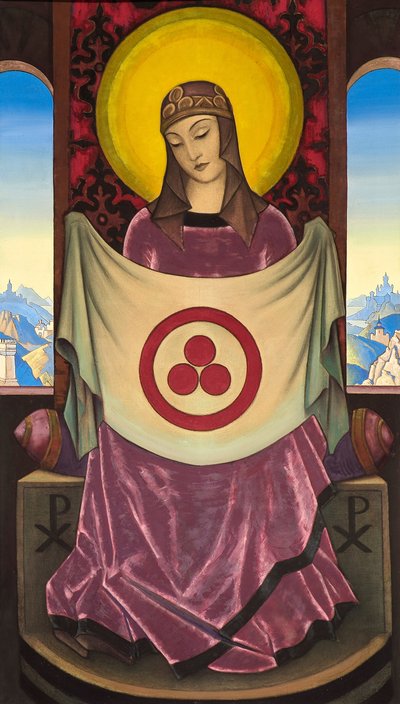 Madonna Oriflamma, 1932. af Nikolai Konstantinowitsch Roerich
