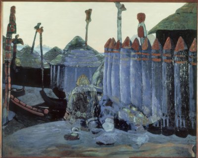 N.K. Roerich, hedensk tempel af Nikolai Konstantinowitsch Roerich