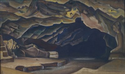 Parinirvana, 1935-1936 af Nikolai Konstantinowitsch Roerich