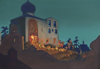 Russisk påske, 1924 af Nikolai Konstantinowitsch Roerich