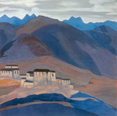 tibetansk kloster af Nikolai Konstantinowitsch Roerich