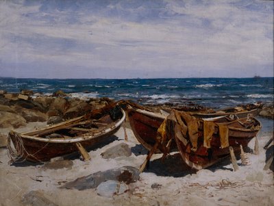 Studie fra Jaeren (olie på lærred) af Nikolai Martin Ulfsten