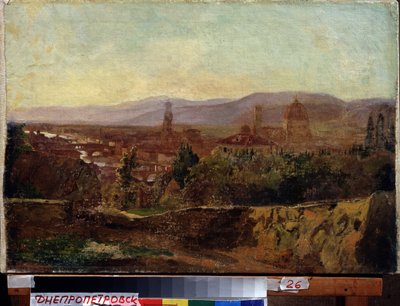 Firenze (Italien) (Firenze). Maleri af Nikolai Nikolayevich Ge (Gay) (1831-1894), olie på lærred af Nikolai Nikolajevitch Gay