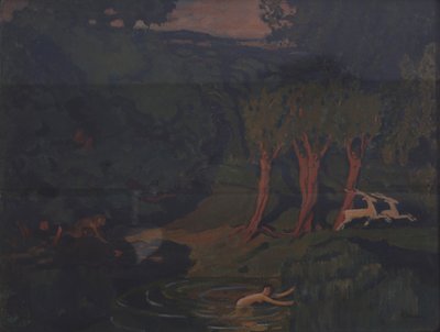 Pan og Nymfe Syrinx af Nikolai Pavlovich Ulyanov