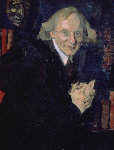 Portræt af digteren Vyacheslav Ivanovich Ivanov (1866-1949) ca. 1920 (olie på lærred) af Nikolai Pavlovich Ulyanov