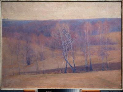 Printemps (forår) - Maleri af Nikolai Pavlovich Ulyanov (Ulianov) (1875-1949), olie på lærred - russisk kunst, slutningen af ​​det 19.-begyndelsen af ​​det 20. århundrede, modernisme - Regionalt kunstmuseum, Kaluga (Rusland) af Nikolai Pavlovich Ulyanov