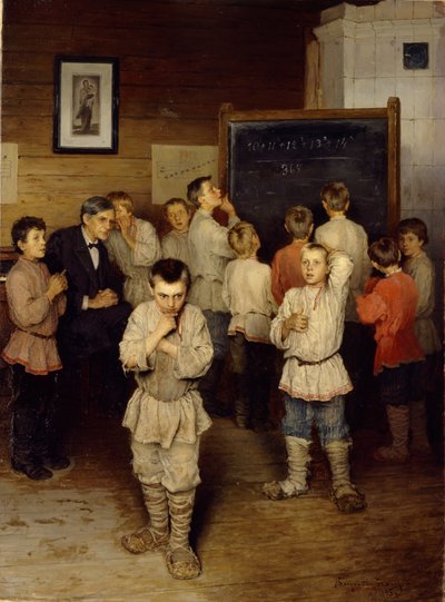 Mentalregning ved folkeskolen, 1895 af Nikolai Petrovich Bogdanov Belsky