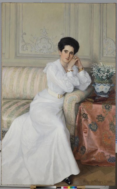 Portræt af grevinde Darya Mikhaylovna Gorchakova, født Bibikova, 1903 af Nikolai Petrovich Bogdanov Belsky