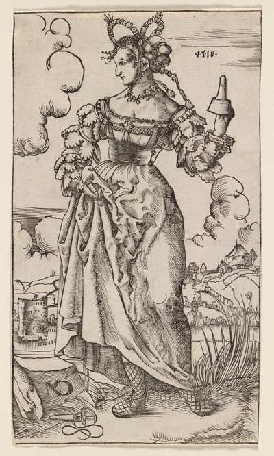 The Wise and Foolish Virgins: The Fifth Foolish Virgin, 1518. af Nikolaus Manuel Deutsch