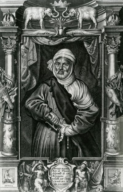 Abu l-Hasan Ali, også kaldet Muley Hacén, 1535 af Nikolaus van der Horst