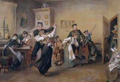 Dans på loftet af Nils Bergslien