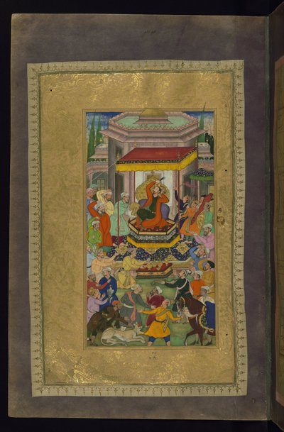 Alexander den Store troner i Persepolis af Nizami Ganjavi
