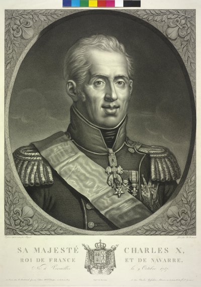 Konge af Frankrig Charles X af Noel Francois Bertrand