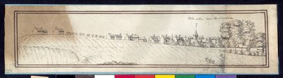 Belleville (pen og blæk med vask på papir) af Noel Gasselin