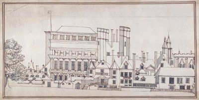 Whitehall med Holbein Gate og Inigo Jones