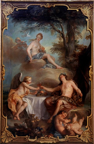 Venus, Bacchus og kærlighed. Maleri af Nicolas Coypel (1690-1734) af Noel-Nicholas Coypel