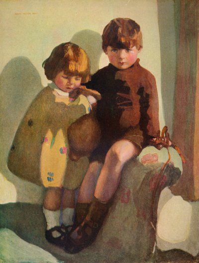 Ian og Rosemary, c1923 af Norah Neilson Gray
