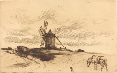 Møllen ved Saint Jacut af Norbert Goeneutte