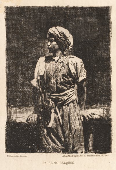 mauriske typer, 1875. af Norbert Goeneutte