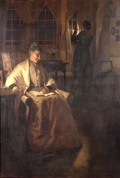 Hendes Signal, c.1892 af Norman Garstin