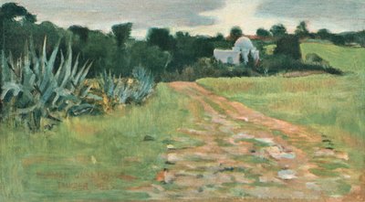 Saints House and Field, Tanger, 1885 af Norman Garstin
