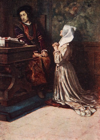 Isabels bønfald, Measure for Measure, Act II Scene 2, illustration fra 