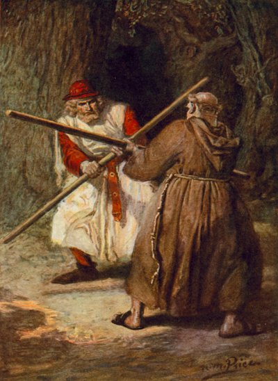 Tennyson, The Foresters (farve litho) af Norman Mills (after) Price