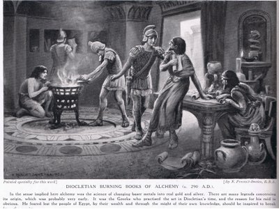 Diocletian brændende bøger om alkymi 290AD af Norman Prescott Davies