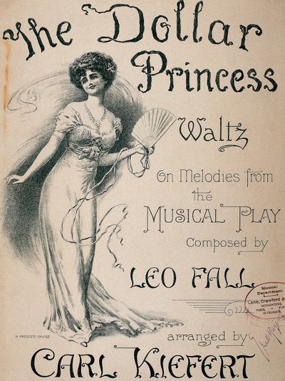Plakat til musicalen "The dollar princess" af Norman Prescott Davies