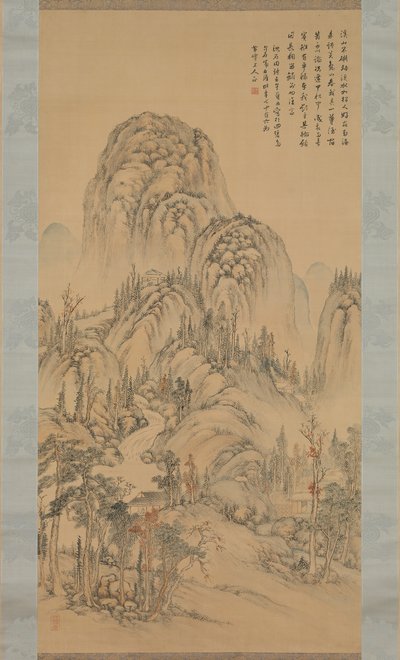 Møde med en ven på en efterårsdag, 1822. af Noro Kaiseki