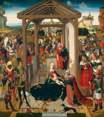 Magiernes tilbedelse af North Netherlandish 15th Century