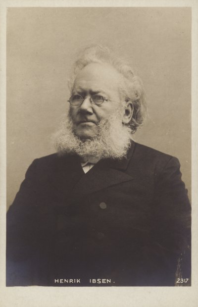 Henrik Ibsen (1828-1906), norsk dramatiker af Norwegian Photographer