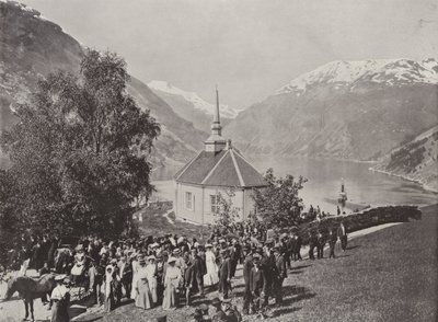 Merok, Geiranger (s/h foto) af Norwegian Photographer