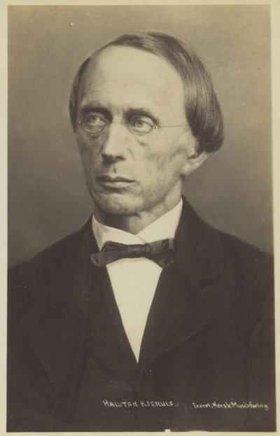 Portrait of Halfdan Kjerulf af Norwegian Photographer